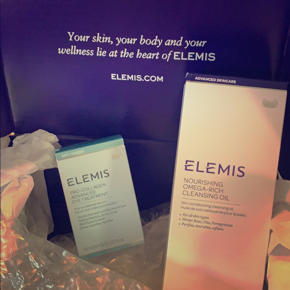 Elemis cleansing oil & Elemis Pro-collagen eye